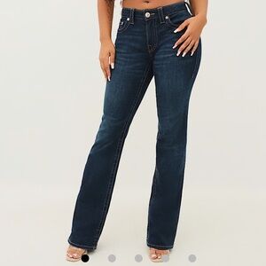 True Religion Becca mid rise flap Jeans